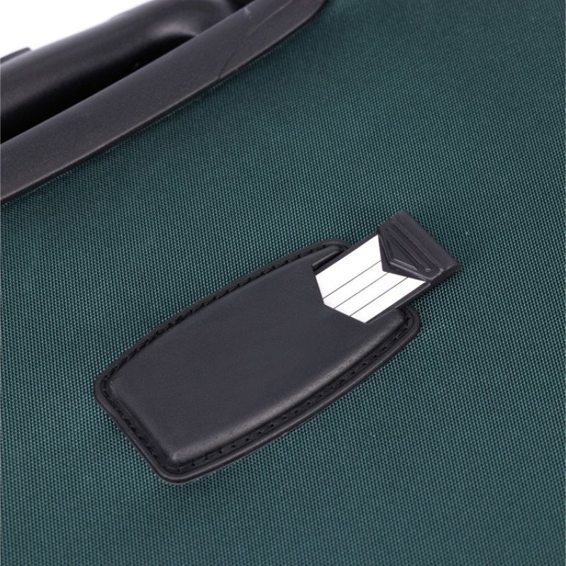 Чемодан TORBER СЕЙД, тёмно-зелёный, нейлон 600D, 48 х 26,5 х 78 см, 85 л