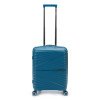 Чемодан TORBER НЕВО, синий, полипропилен, 40 х 25 х 55 см, 32 л