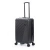Чемодан TORBER ЛАМА, чёрный, ABS-пластик, 43 х 25,5 х 67 см, 62 л