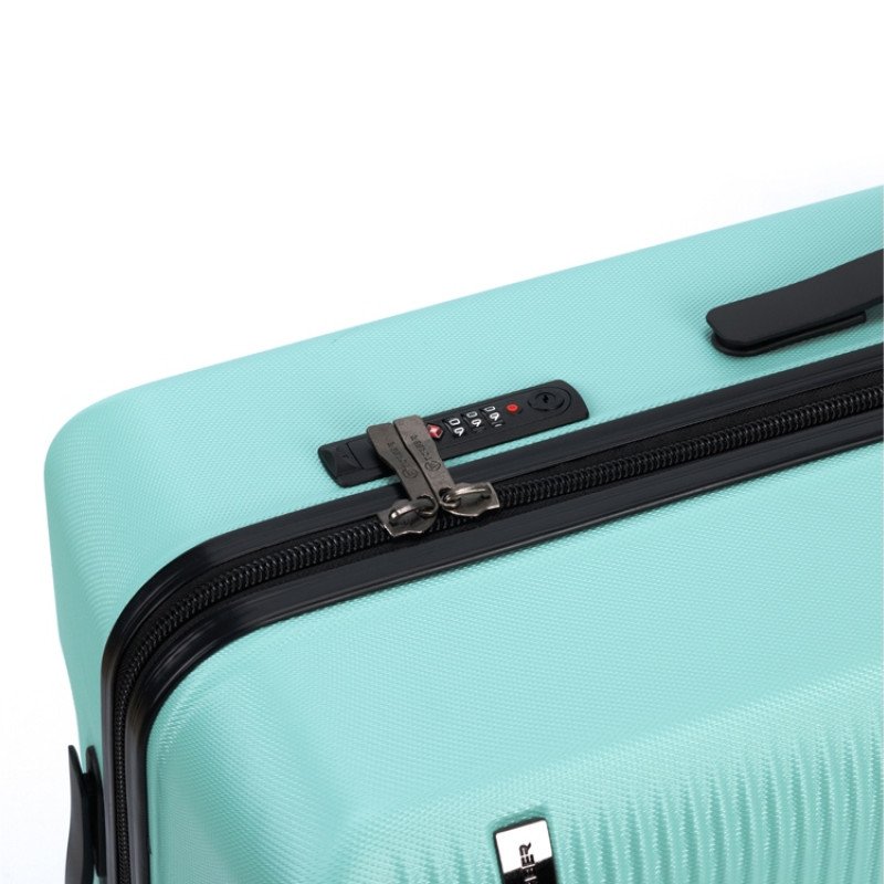 Чемодан TORBER КАСПИЙ, светло-зелёный, ABS-пластик, 43 х 26 х 68 см, 64 л