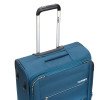 Чемодан TORBER ВИВИ, синий, полиэстер, 44 х 25 х 67 см, 63 л