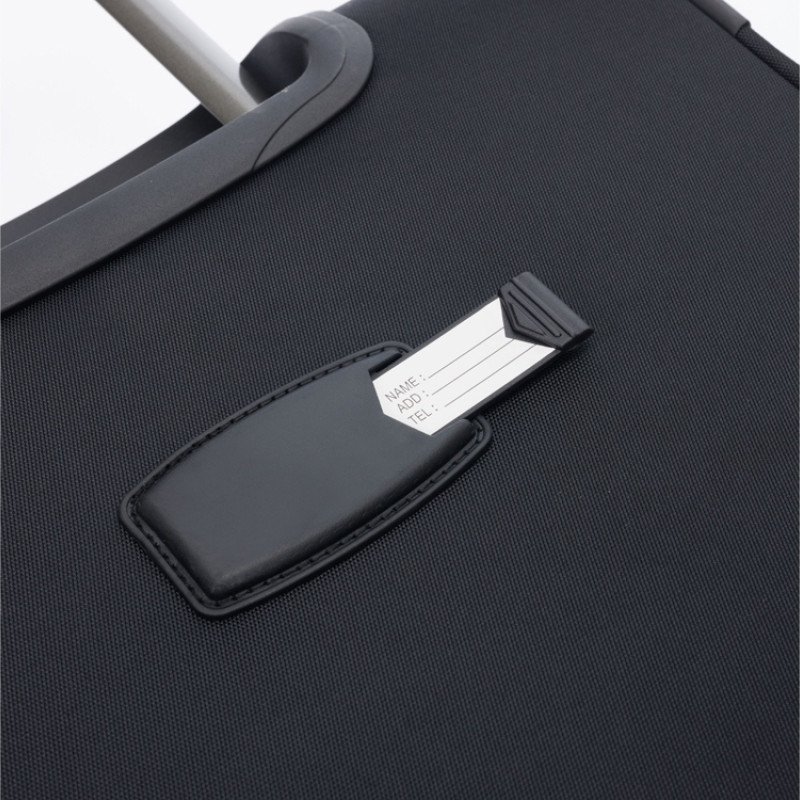 Чемодан TORBER СЕЙД, чёрный, нейлон 600D, 48 х 26.5 х 78 см, 85 л