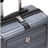Чемодан TORBER БАЙКАЛ, тёмно-серый металлик, поликарбонат, 37,5 x 20 х 54 см, 37 л