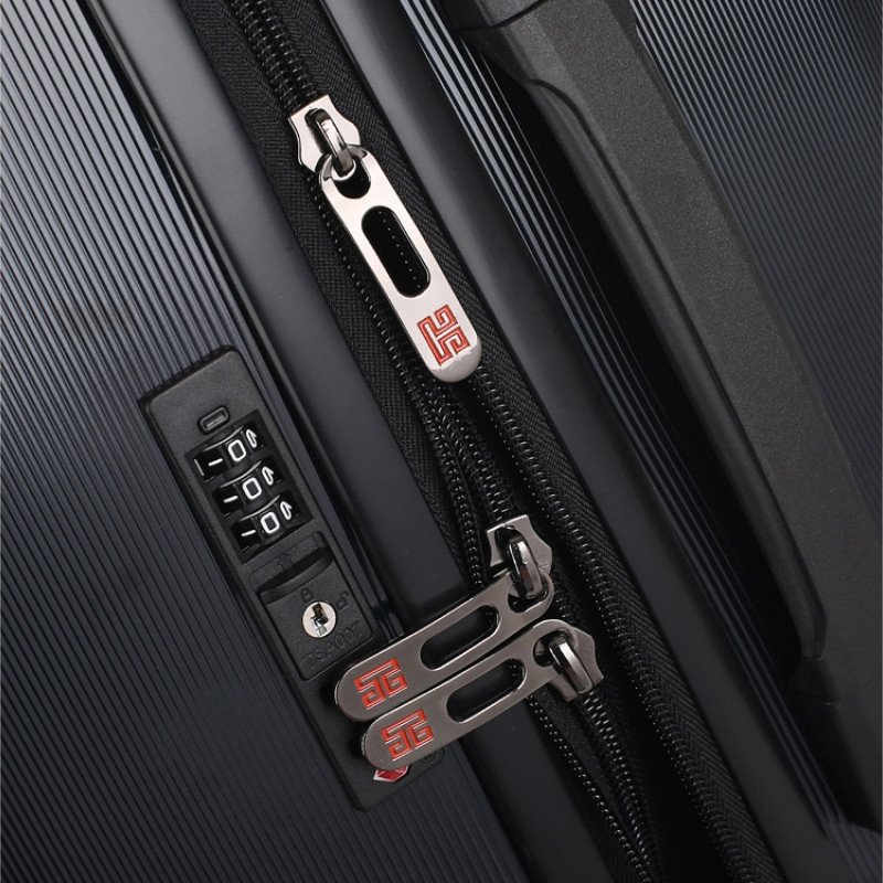 Чемодан Eberhart Craft средний M поликарбонат черный 08C-009-424