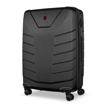 Чемодан WENGER Pegasus, черный, поликарбонат+АБС-пластик, большой, 52х76х30 см, 99 л.