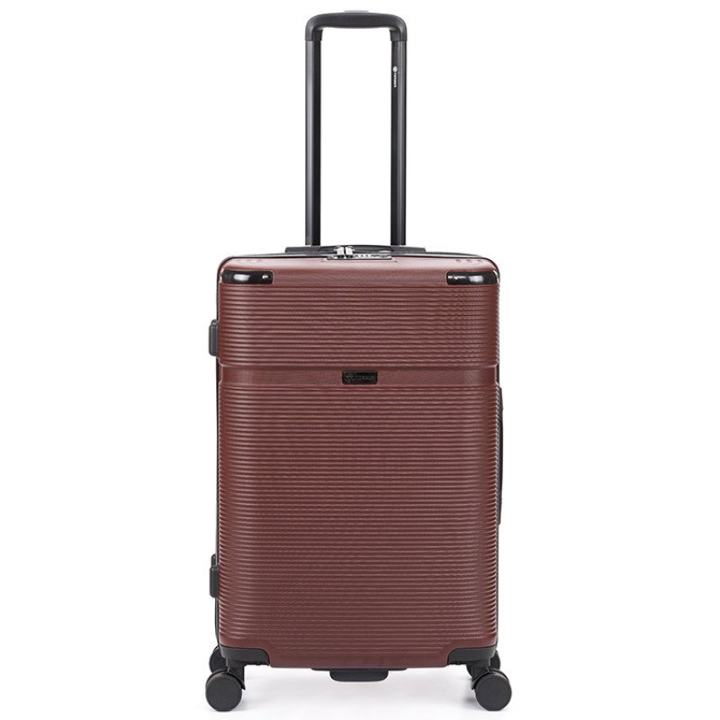 Чемодан TORBER ОНЕГА, бордовый, ABS-пластик, 79,5 х 51 х 29 см, 103 л