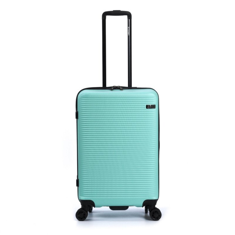 Чемодан TORBER КАСПИЙ, светло-зелёный, ABS-пластик, 43 х 26 х 68 см, 64 л