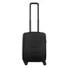 Чемодан WENGER Prymo, чёрный, малый, 40х55х20 см, 36 л, ABS+PC