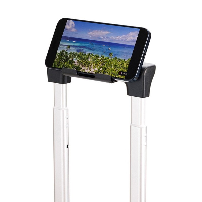 Чемодан TORBER БАЙКАЛ, тёмно-серый металлик, поликарбонат, 37,5 x 20 х 54 см, 37 л