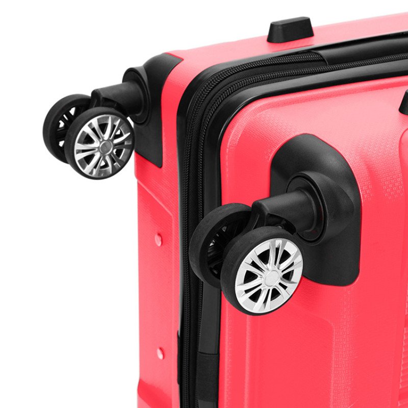 Чемодан TORBER В Отпуск, ярко-розовый, полипропилен, 65,5 х 43,5 х 26 см, 62 л