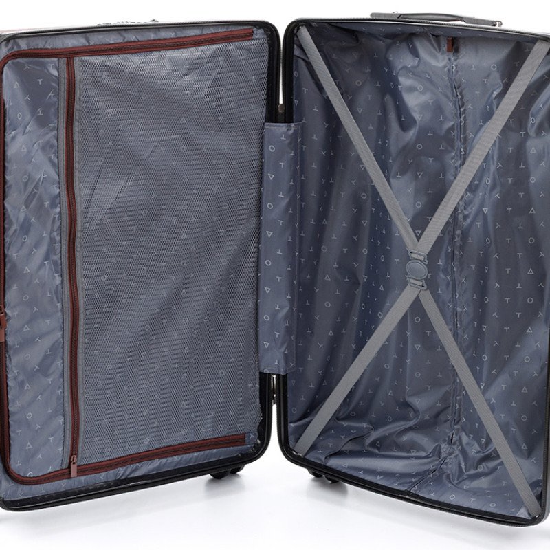 Чемодан TORBER ОНЕГА, бордовый, ABS-пластик, 69,5 х 46 х 26 см, 69 л