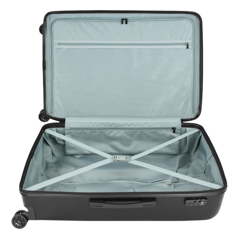 Чемодан BUGATTI КАЛЛИСТО | KALLISTO, чёрный, АБС-пластик, 50,5х30,5х74 см, 100 л