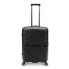 Чемодан TORBER НЕВО, чёрный, полипропилен, 45 х 26 х 66 см, 66 л