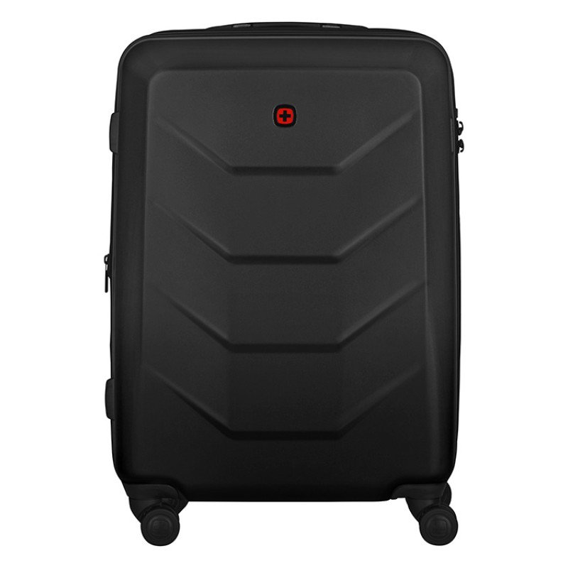 Чемодан WENGER Prymo, чёрный, средний, 45х65х26 см, 59 л, ABS+PC