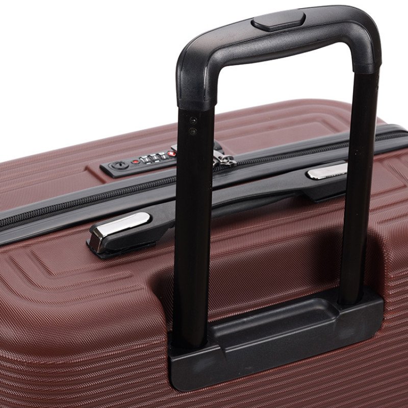 Чемодан TORBER ОНЕГА, бордовый, ABS-пластик, 79,5 х 51 х 29 см, 103 л