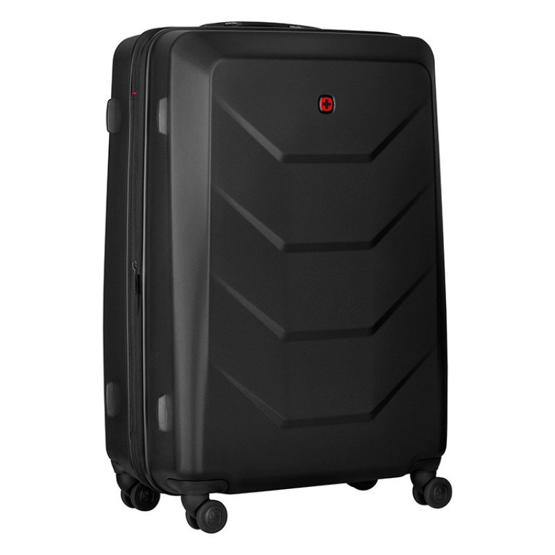 Чемодан WENGER Prymo, чёрный, большой, 52х76х30 см, 93 л, ABS+PC