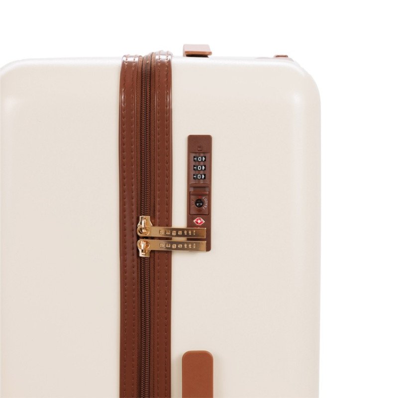 Чемодан BUGATTI АМЕЛИЯ | AMELIA, бежевый, поликарбонат / АБС-пластик, 50х29х76 см, 85 л