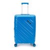 Чемодан TORBER В Отпуск, синий, полипропилен, 45 х 28 х 68 см, 79 л