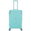 Чемодан TORBER В Отпуск, бирюзовый, ABS-пластик, 48 х 29,5 х 72 см, 80 л, 3,4 кг Чемодан TORBER В Отпуск, бирюзовый, ABS-пластик, 48 х 29,5 х 72 см, 80 л, 3,4 кг