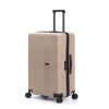 Чемодан TORBER ЭЛЬТОН, песочный, ABS-пластик, 47 х 29 х 78 см, 96 л