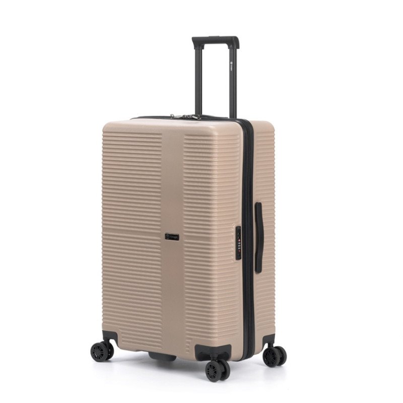 Чемодан TORBER ЭЛЬТОН, песочный, ABS-пластик, 47 х 29 х 78 см, 96 л