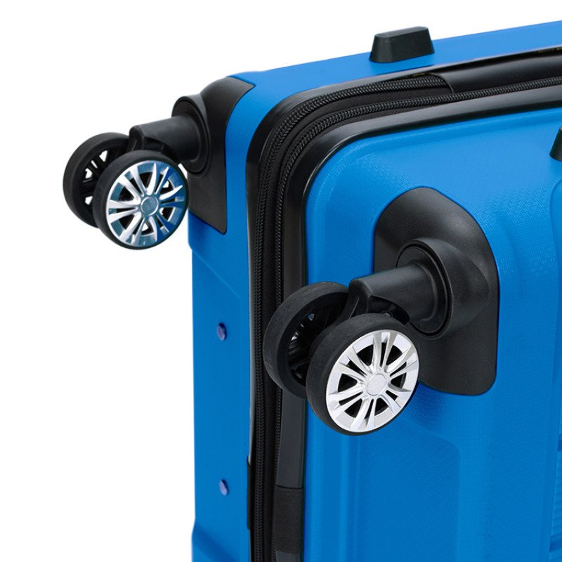 Чемодан TORBER В Отпуск, ярко-синий, полипропилен, 65,5 х 43,5 х 26 см, 62 л