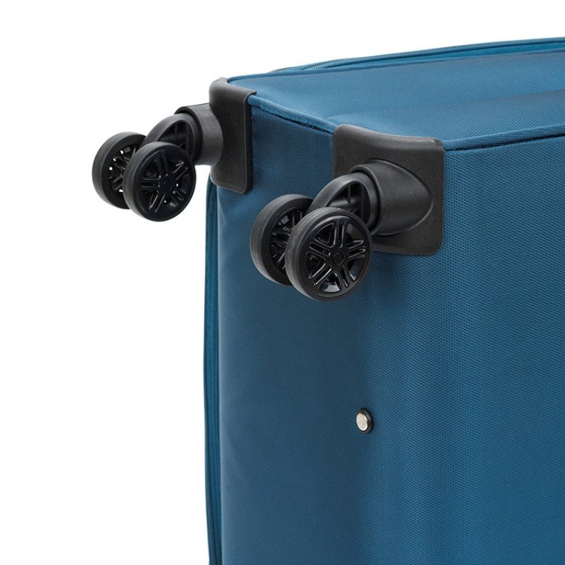 Чемодан TORBER ВИВИ, синий, полиэстер, 48 х 28 х 78 см, 89 л