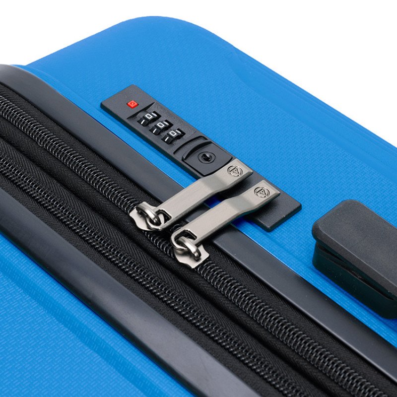 Чемодан TORBER В Отпуск, ярко-синий, полипропилен, 65,5 х 43,5 х 26 см, 62 л