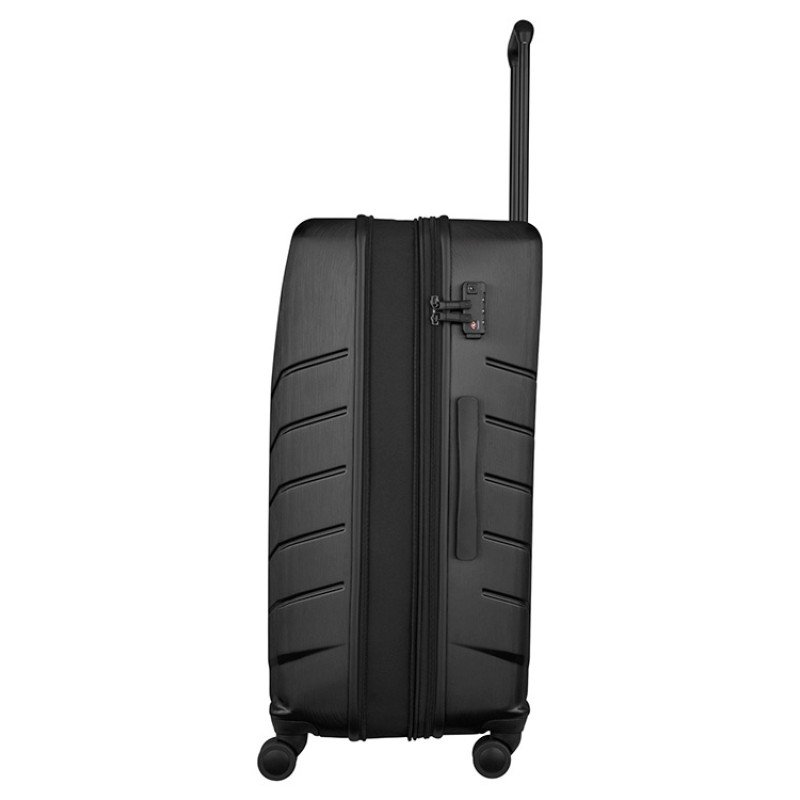 Чемодан WENGER Pegasus, черный, поликарбонат+АБС-пластик, большой, 52х76х30 см, 99 л.