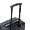 Чемодан TORBER ЛАМА, чёрный, ABS-пластик, 38 х 21 х 55 см, 37 л