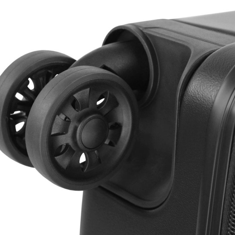 Чемодан BUGATTI КАЛЛИСТО | KALLISTO, чёрный, АБС-пластик, 50,5х30,5х74 см, 100 л