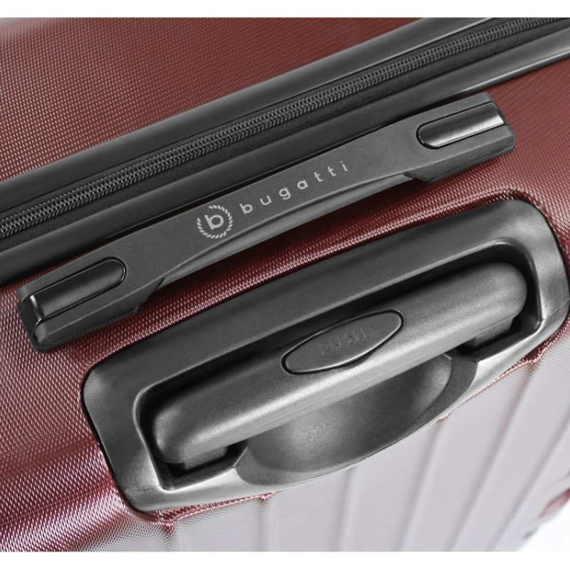 Чемодан для ручной клади BUGATTI ГАЛАТЕЯ | GALATEA, бордовый, поликарбонат / АБС-пластик, 36,5х24,5х56 см, 38 л