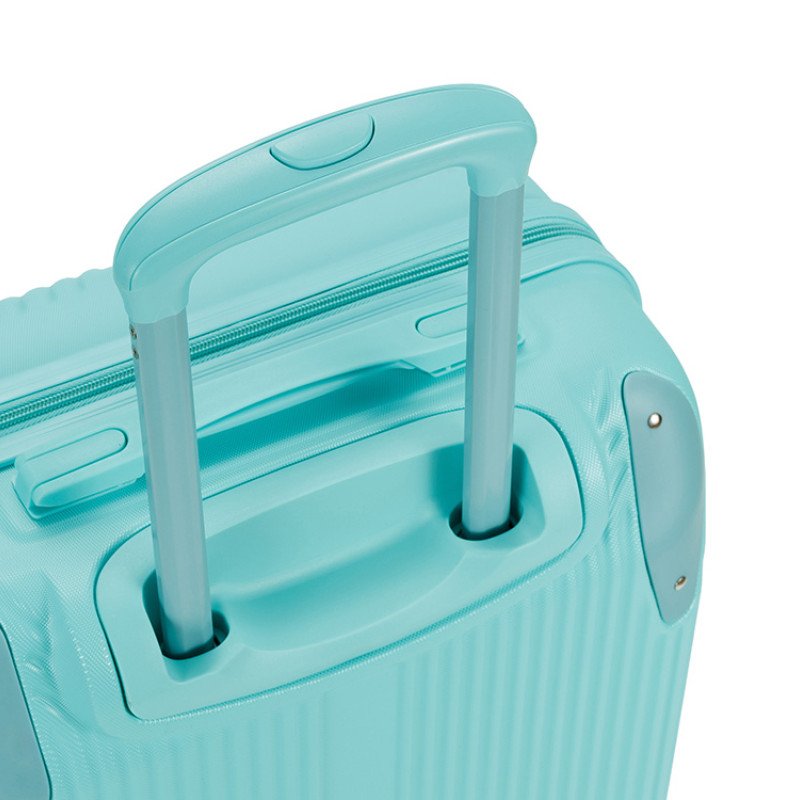 Чемодан TORBER В Отпуск, бирюзовый, ABS-пластик, 41 х 25 х 61 см, 48 л, 2,7 кг
