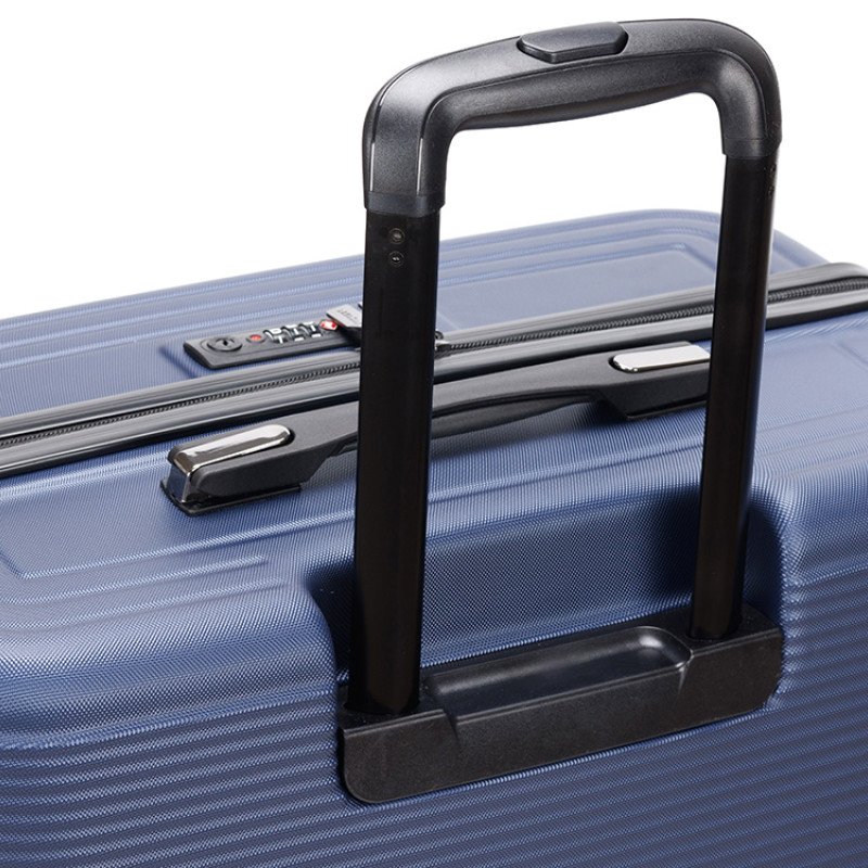 Чемодан TORBER ОНЕГА, синий, ABS-пластик, 79,5 х 51 х 29 см, 103 л