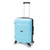 Чемодан TORBER В Отпуск, бирюзовый, полипропилен, 40,5 х 25 х 62,5 см, 55 л