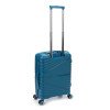 Чемодан TORBER НЕВО, синий, полипропилен, 40 х 25 х 55 см, 32 л