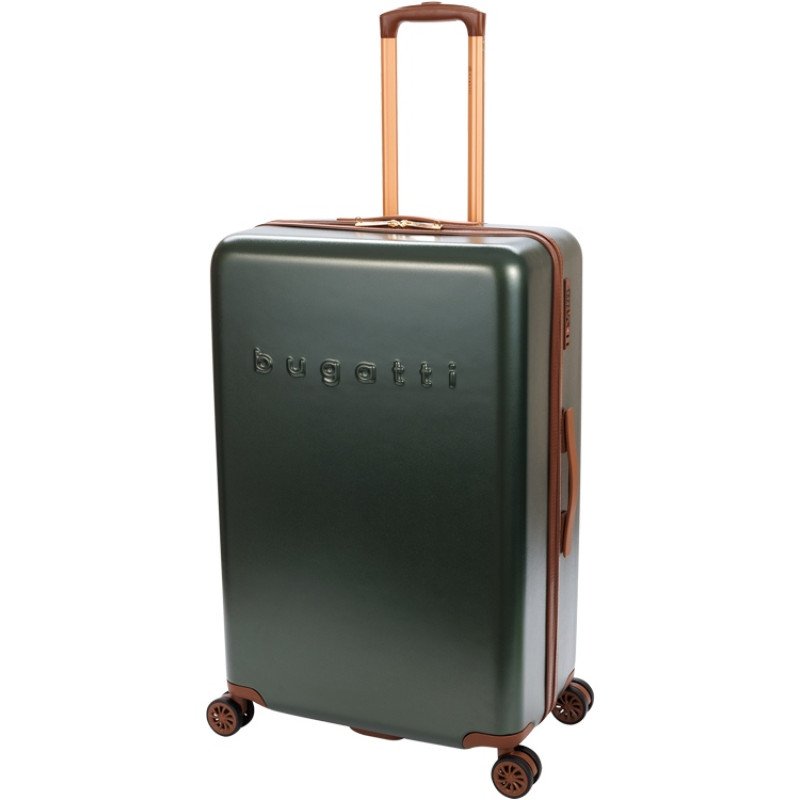 Чемодан BUGATTI АМЕЛИЯ | AMELIA, зеленый, поликарбонат / АБС-пластик, 50х29х76 см, 85 л