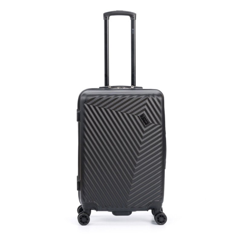 Чемодан TORBER ЛАМА, чёрный, ABS-пластик, 43 х 25,5 х 67 см, 62 л