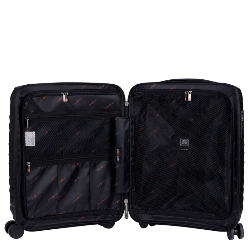 Чемодан Eberhart Dune для ручной клади S полипропилен черный 46D-009-420
