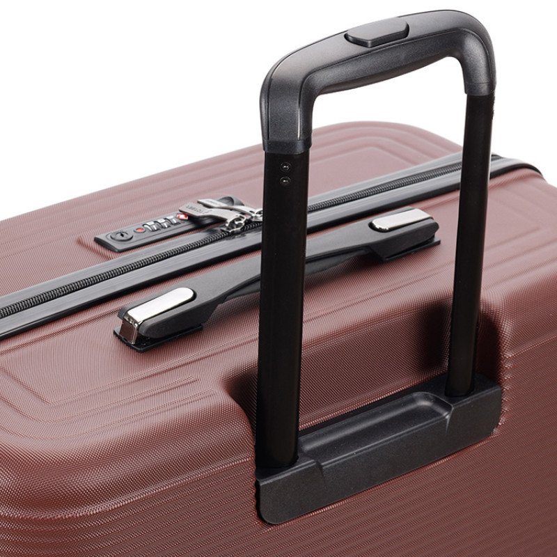 Чемодан TORBER ОНЕГА, бордовый, ABS-пластик, 69,5 х 46 х 26 см, 69 л