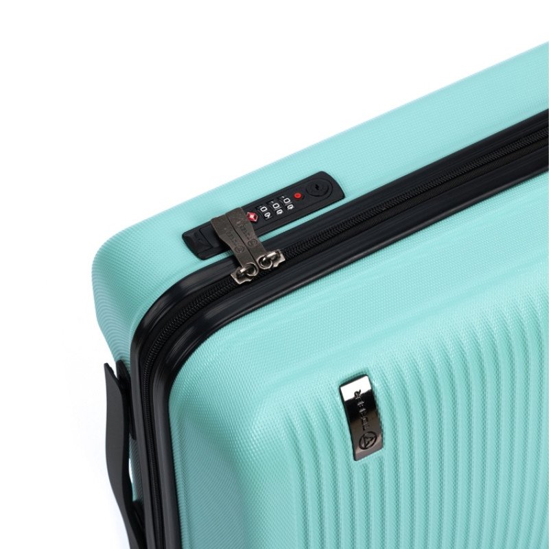 Чемодан TORBER КАСПИЙ, светло-зелёный, ABS-пластик, 38 х 20 х 54 см, 35 л