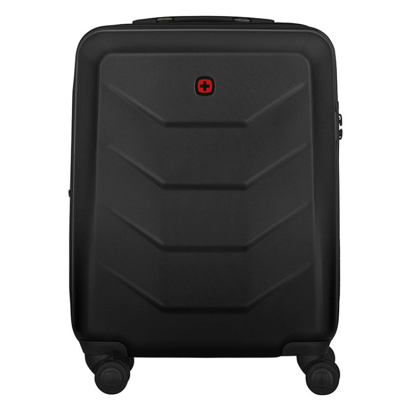 Чемодан WENGER Prymo, чёрный, малый, 40х55х20 см, 36 л, ABS+PC