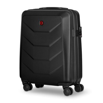 Чемодан WENGER Prymo, чёрный, малый, 40х55х20 см, 36 л, ABS+PC