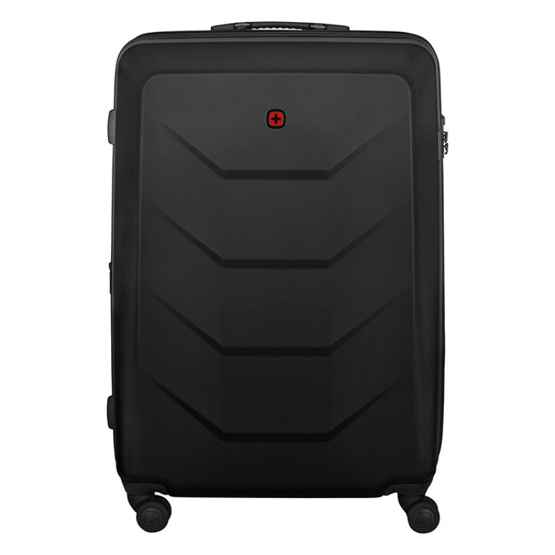 Чемодан WENGER Prymo, чёрный, большой, 52х76х30 см, 93 л, ABS+PC