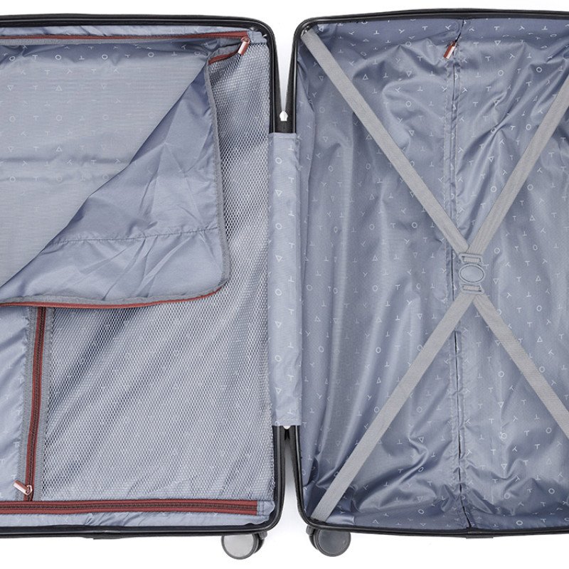 Чемодан TORBER ОНЕГА, бордовый, ABS-пластик, 69,5 х 46 х 26 см, 69 л