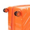 Чемодан TORBER В Отпуск, оранжевый, полипропилен, 54,5 х 33,5 х 79 см, 135 л