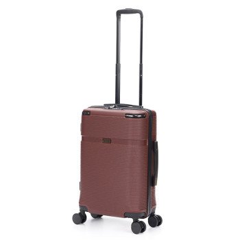 Чемодан TORBER ОНЕГА, бордовый, ABS-пластик, 59,5 х 39,5 х 24 см, 46 л