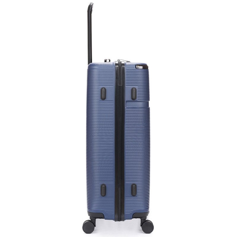 Чемодан TORBER ОНЕГА, синий, ABS-пластик, 79,5 х 51 х 29 см, 103 л