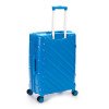 Чемодан TORBER В Отпуск, синий, полипропилен, 45 х 28 х 68 см, 79 л
