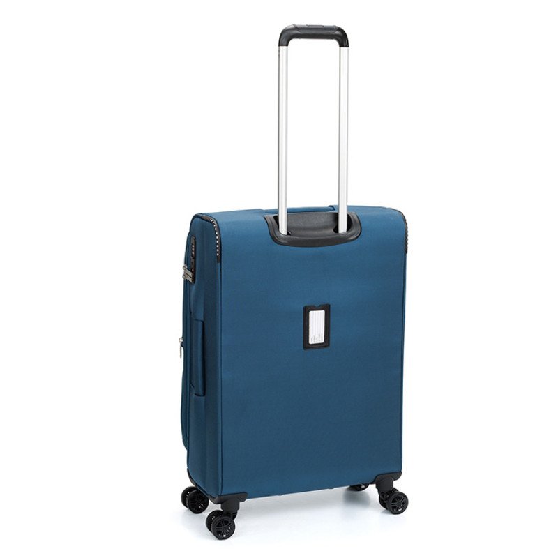 Чемодан TORBER ВИВИ, синий, полиэстер, 44 х 25 х 67 см, 63 л
